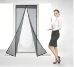 Magnetic Mesh Screen Door Curtain - Anti Mosquito Net with Auto-Close (90x210cm)