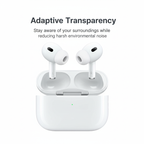 AirPods Pro with Adaptive Transparency text